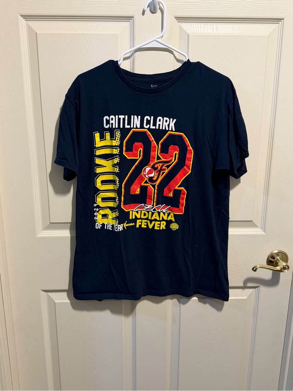 WNBA Caitlin Clark Indiana Fever Rookie T-Shirt, Size Large